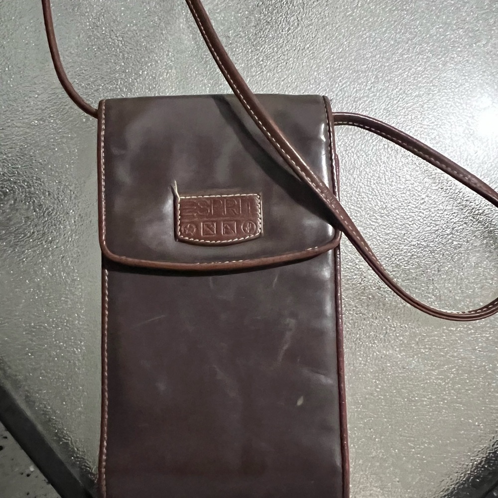 Sprit brown leather wallet